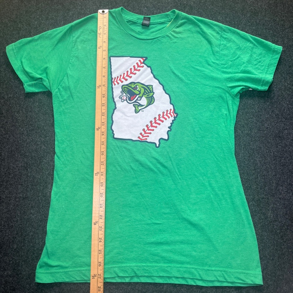 Gwinnett Stripers T-Shirt Men Medium Green MiLB Georgia Baseball Graphic - Picture 8 of 8